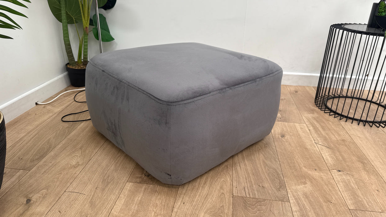 DFS Darcy Large Footstool in Steel