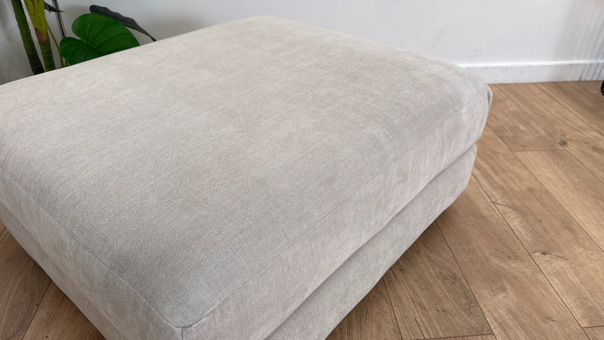 Sofology Tallulah Fabric Storage Footstool in Soft Chenille Wicker