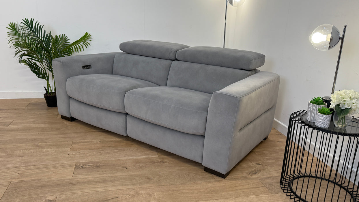 Plazzo 3 Seater - Fabric - Grey