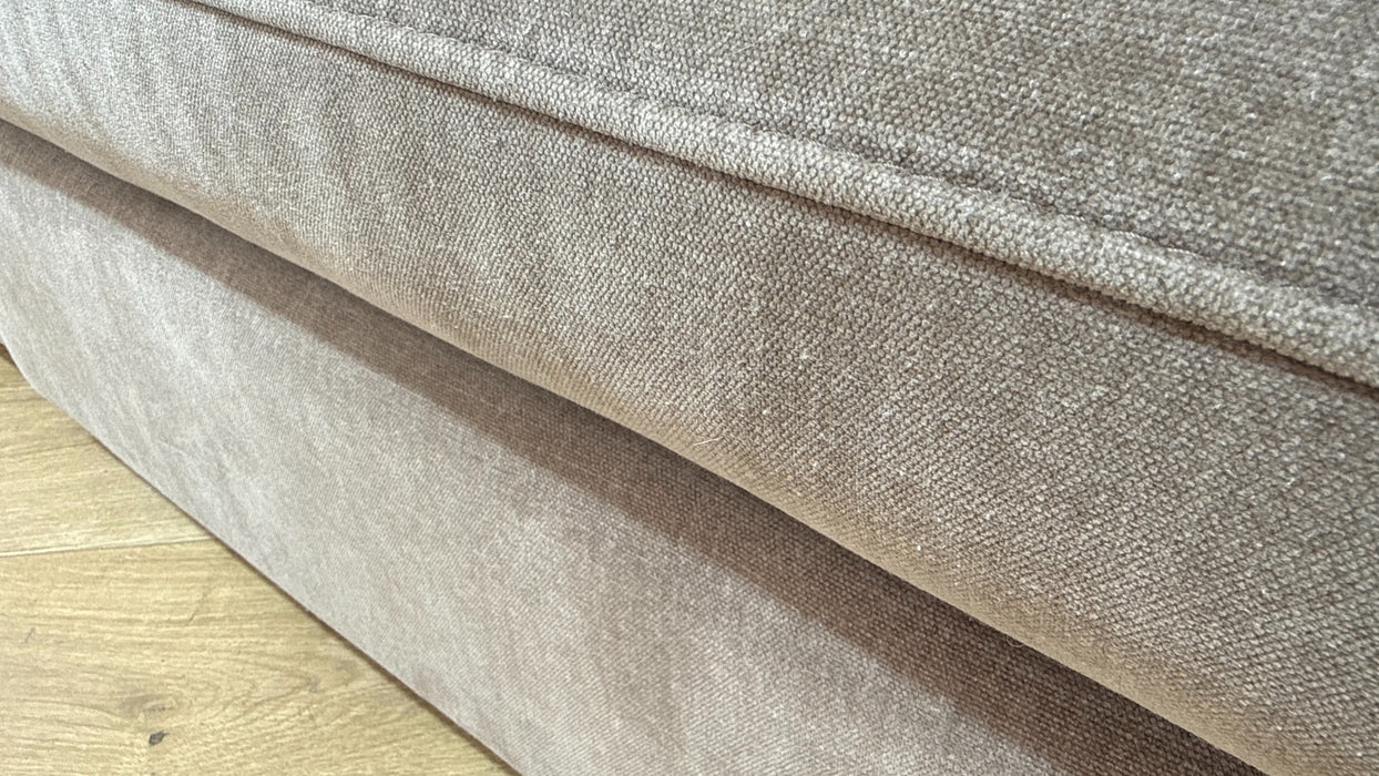 Sofology Empress Fabric 4 Seater Pillow Back in Relaxed Chenille Nutmeg
