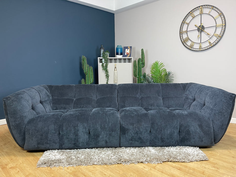 Lunar 4 Seater - Relaxed Chenille Ink Fabric (WA2)