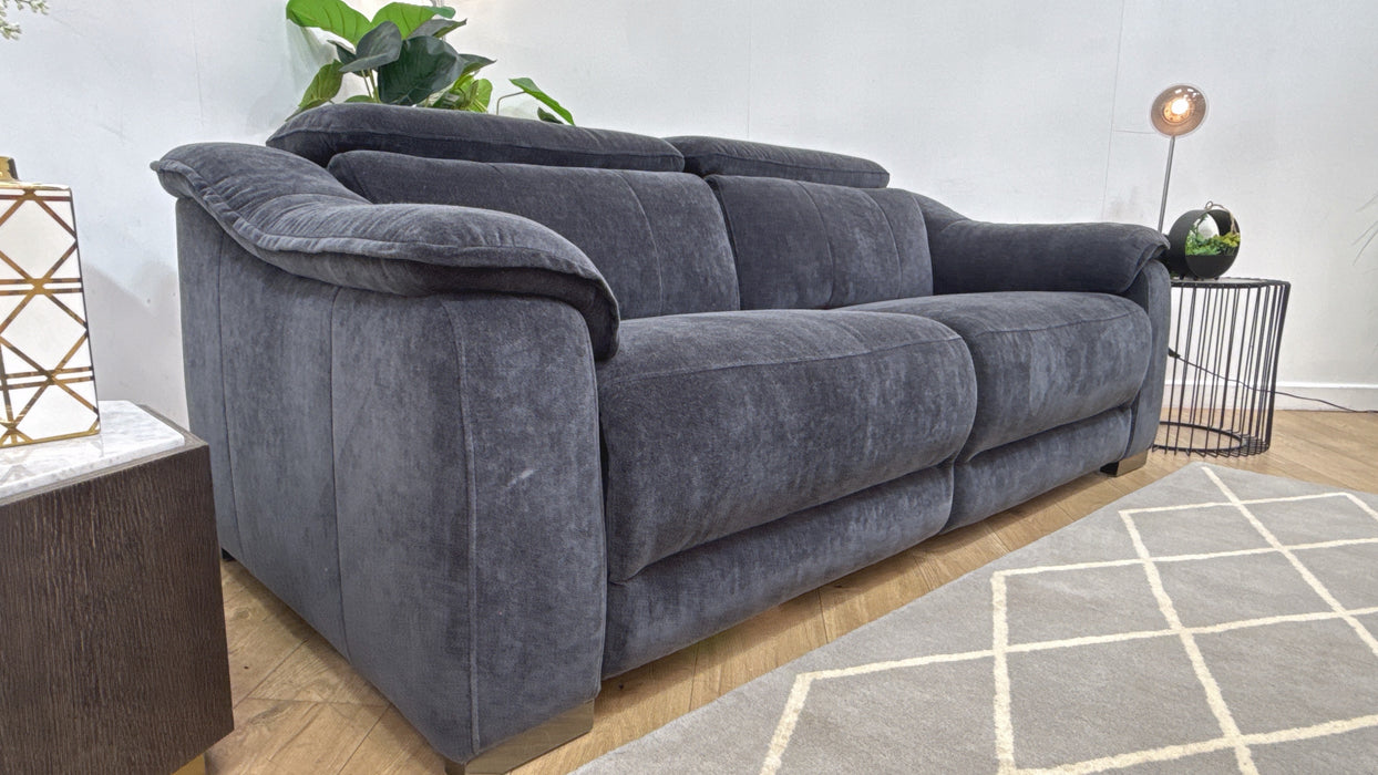 Sofology Carrera Fabric 2.5 Seater in Relaxed Chenille Ink