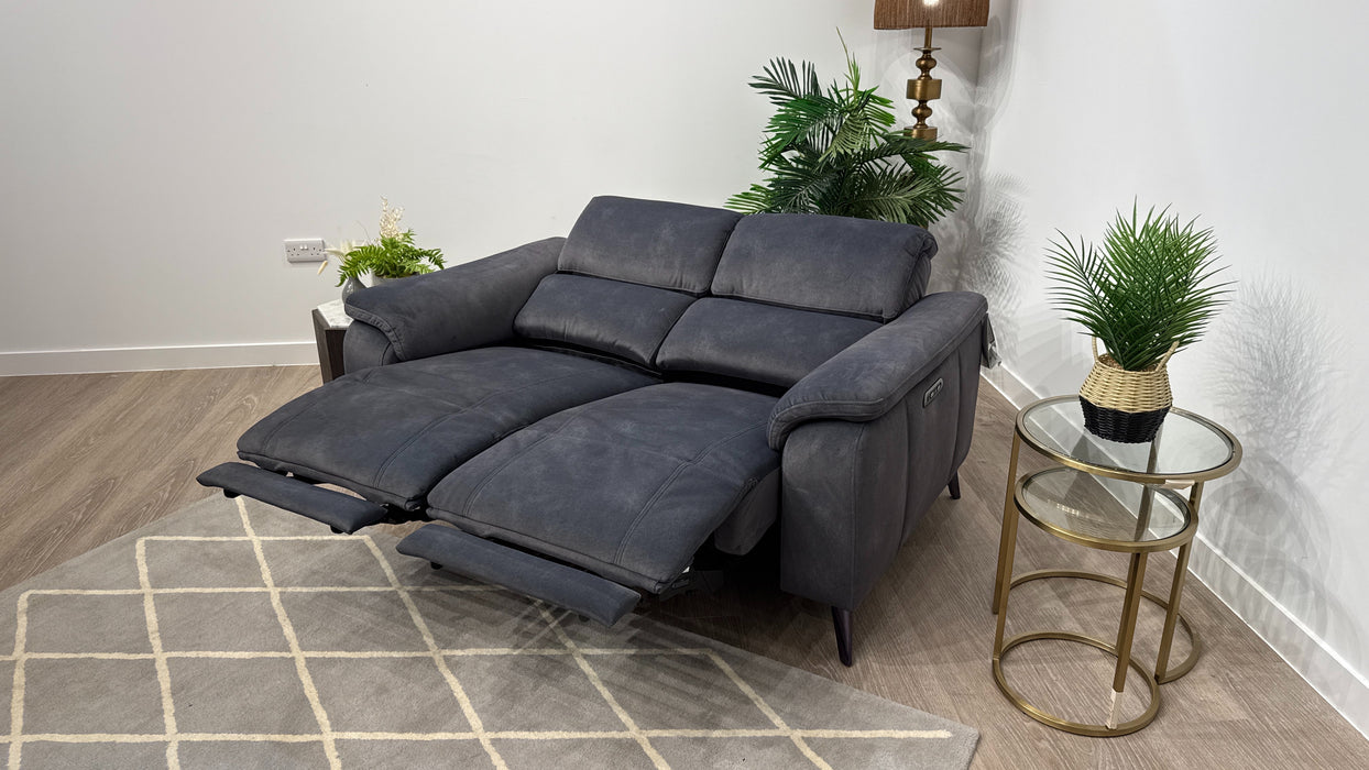 Sofology Bailey Fabric 2.5 Seater Power Recliner in Lifestyle Flecked Charcoal