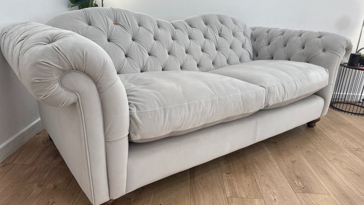 Windsor 4 Seater Fabric Sofa in Stone