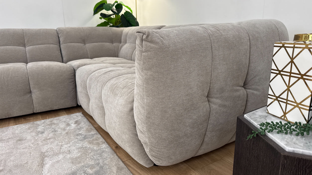 Sofology Lunar Fabric 2 Corner 2 Sofa in Chenille Mocha