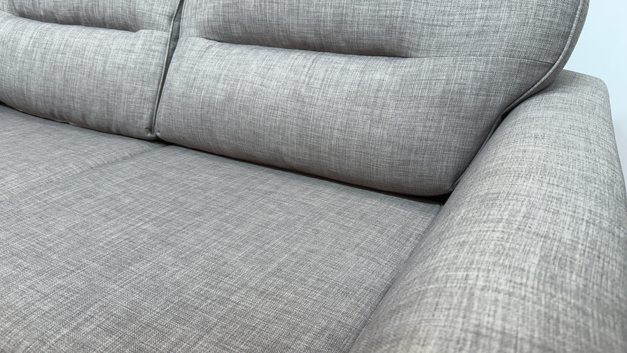 Sofology Hetty Fabric 3 Seater Full Back in Linoso Slate