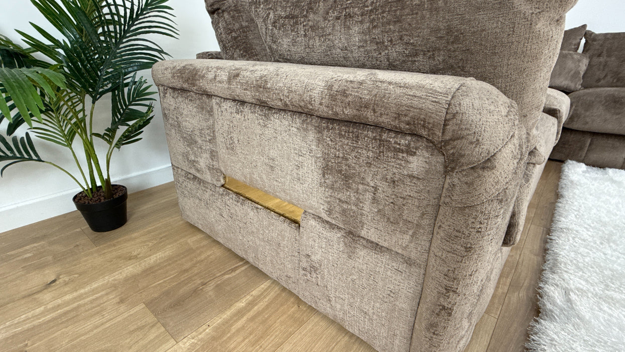 The Westwood 3 Corner 3 -  Fabric Sofa - Teddy Chenille Mink Mix