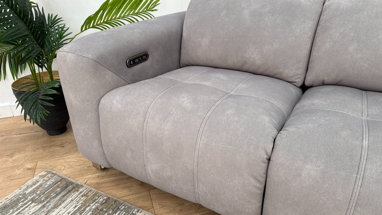 Sofology Marvella Fabric Recliner 2 Seater in Stone