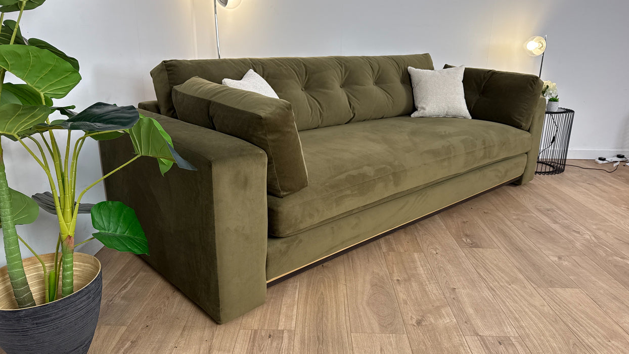 Brompton Grande Sofa - Olive