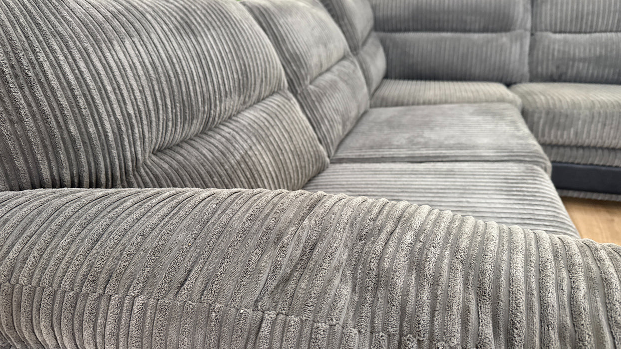 DFS The Zana Fabric Corner Sofa in Slate Combination