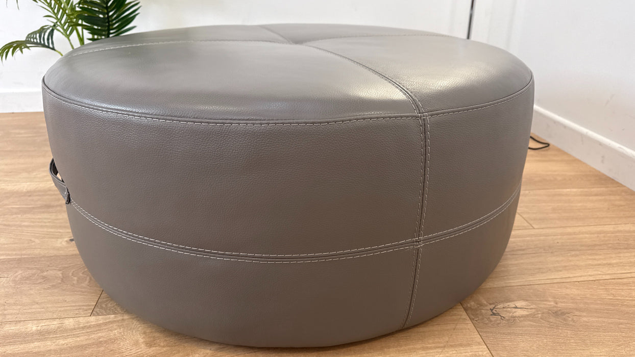 Lucca - Leather Footstool  -