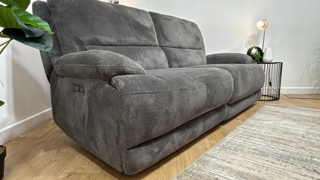 DFS Mallow 3 Seater Power Recliner in Grey