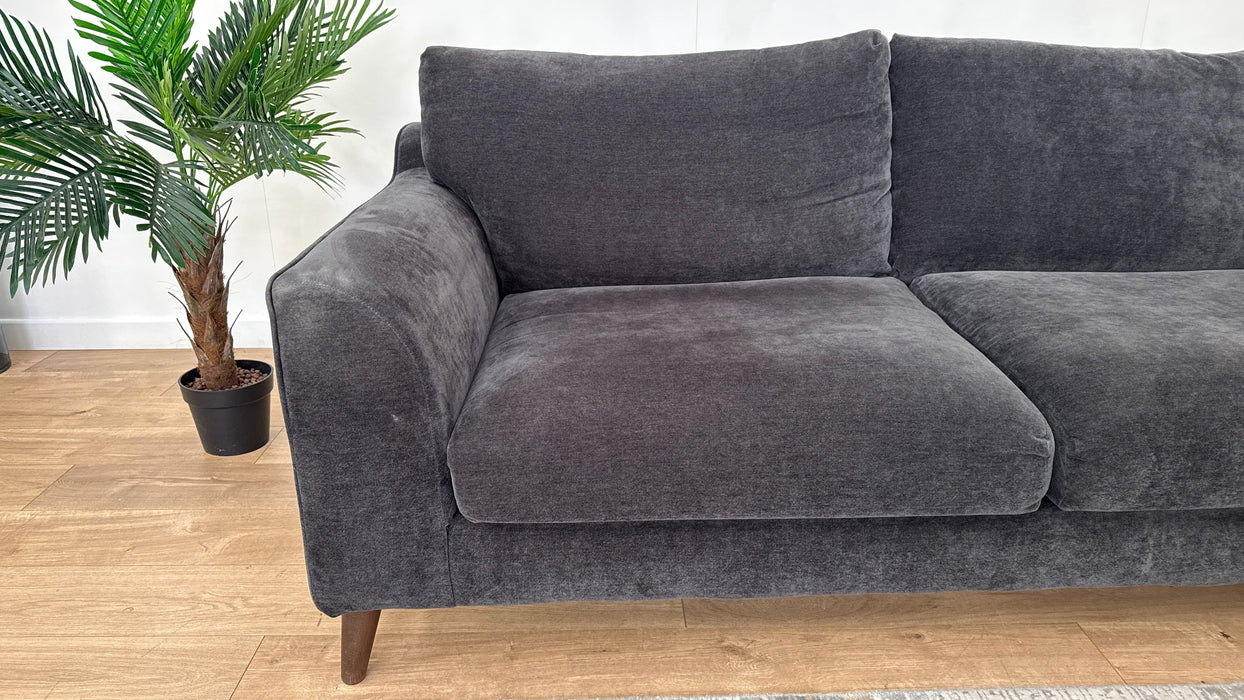 Sofology Mayfair Fabric 3 Corner 1 Chaise in Soft Chenille Anthracite