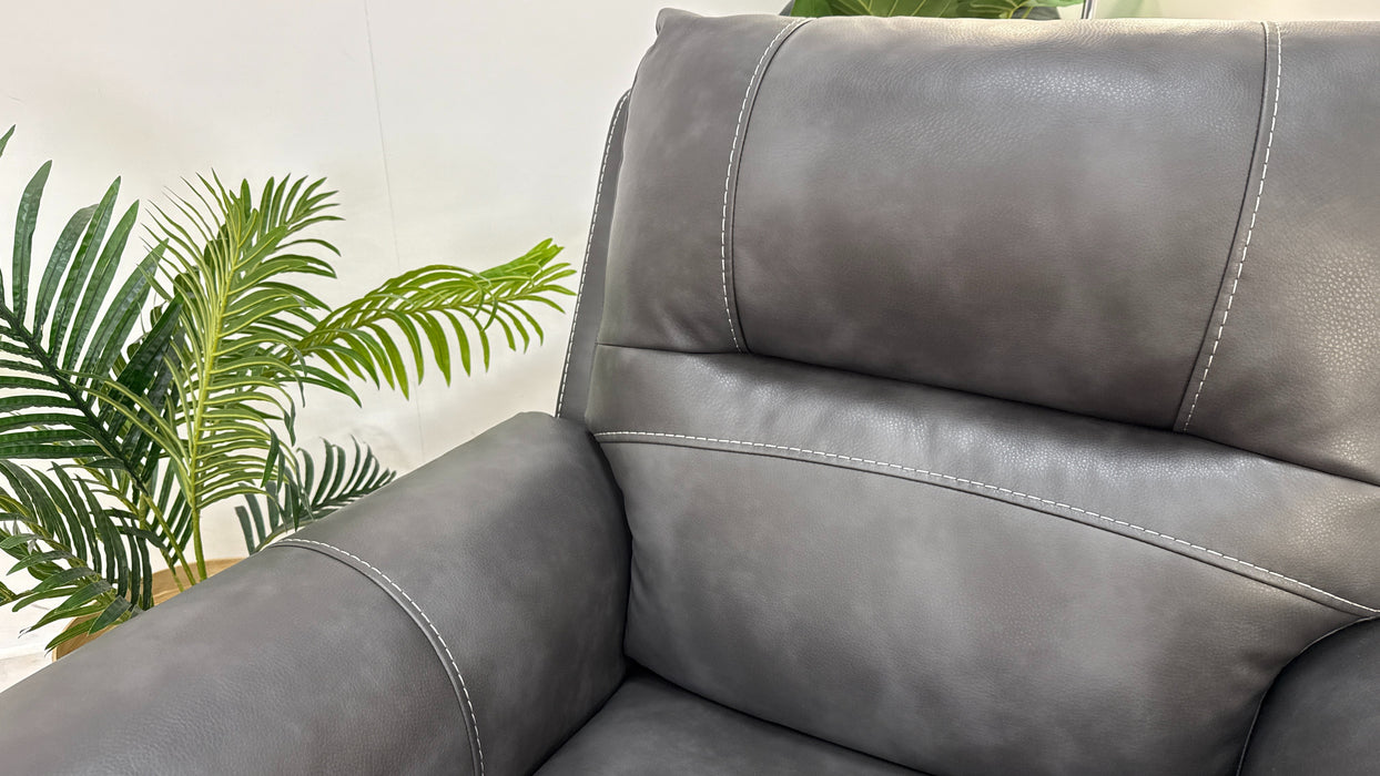 DFS Evander Fabric Recliner Chair in Grey