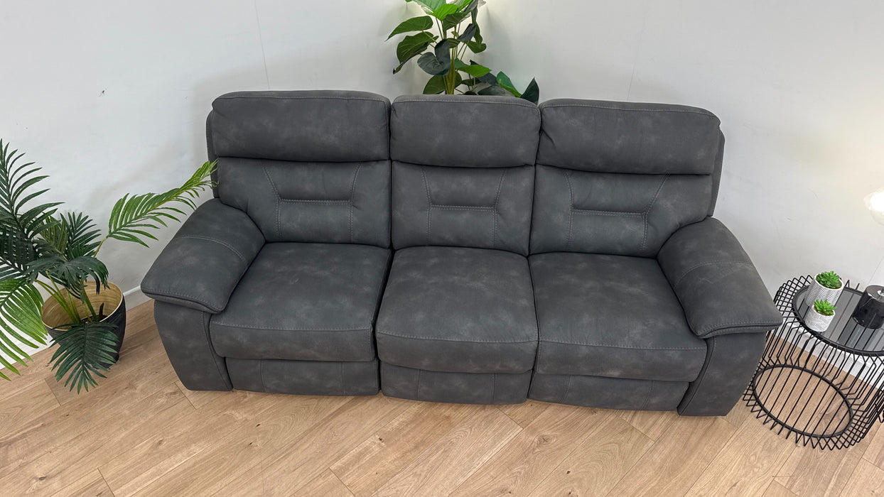 Waterford 3 Seater Fabric Manual Recliner