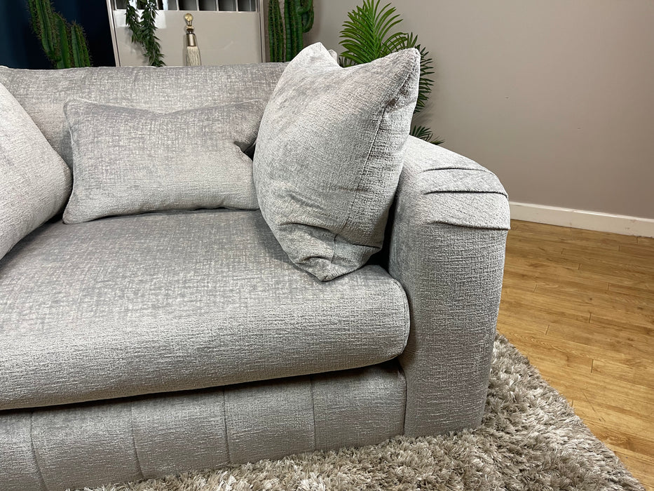 Westwood Fabric Loveseat - Teddy Chenille Silver (WA2)