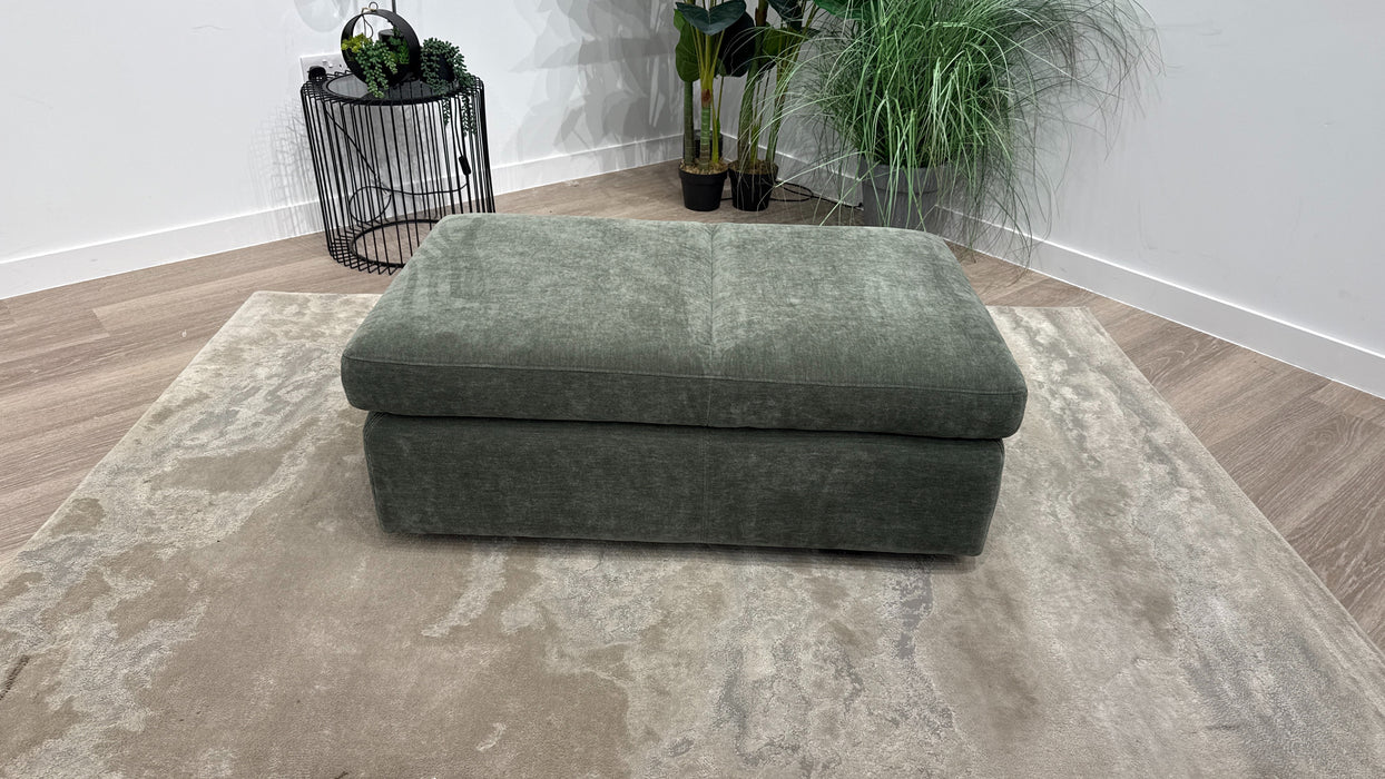 Sofology Elara Dual Footstool With Storage In Chenille Eucalyptus