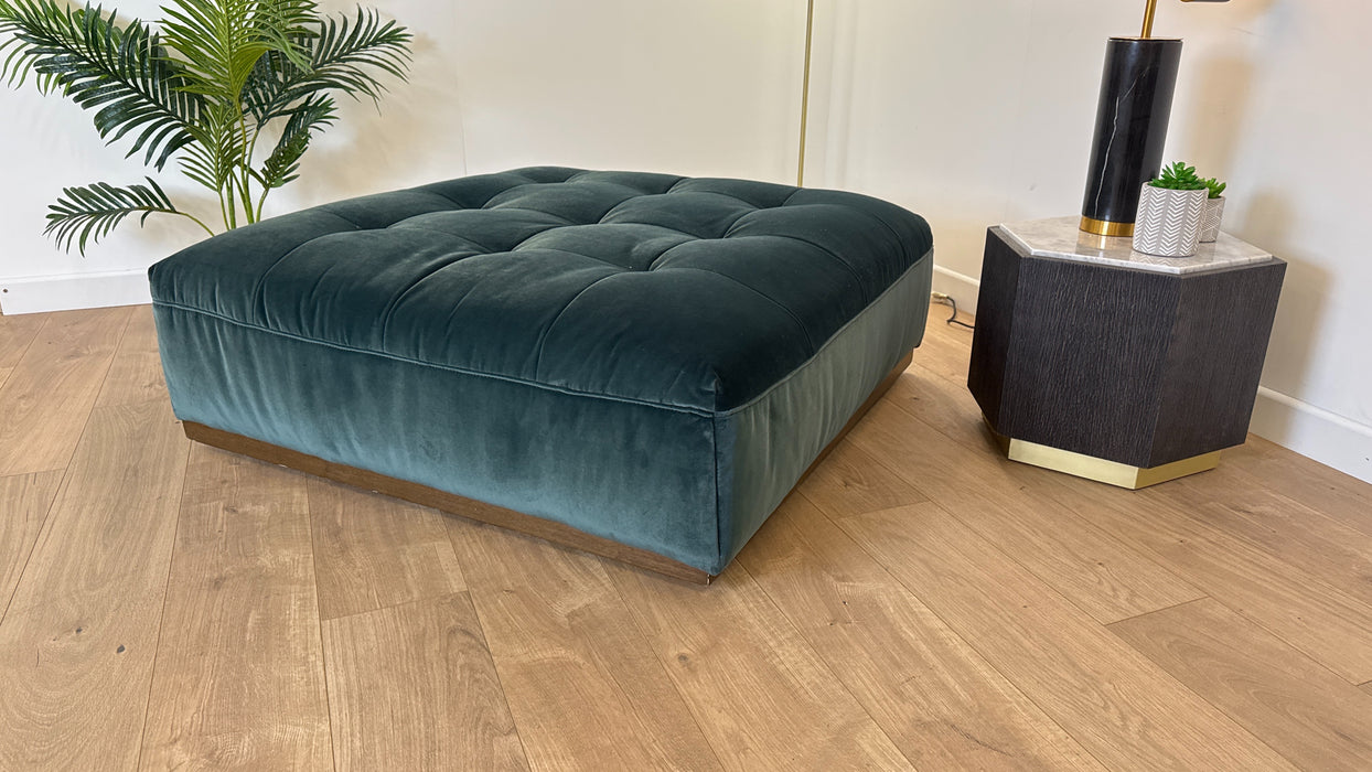 Weekend Footstool - Fabric - Biba Teal