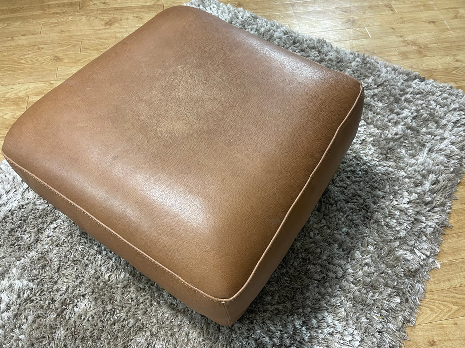 Santino Leather Footstool - Apollo Tan (WA2)