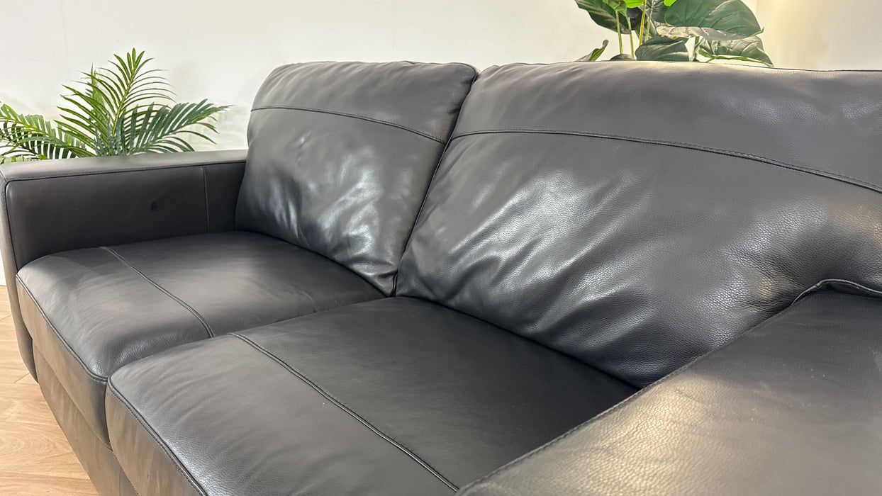 Benson 3 Seater Leather Sofa