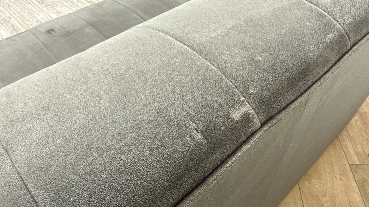 Sofology Fitzrovia Fabric 2 Seater in Matt Velvet Slate Mix Without Trim