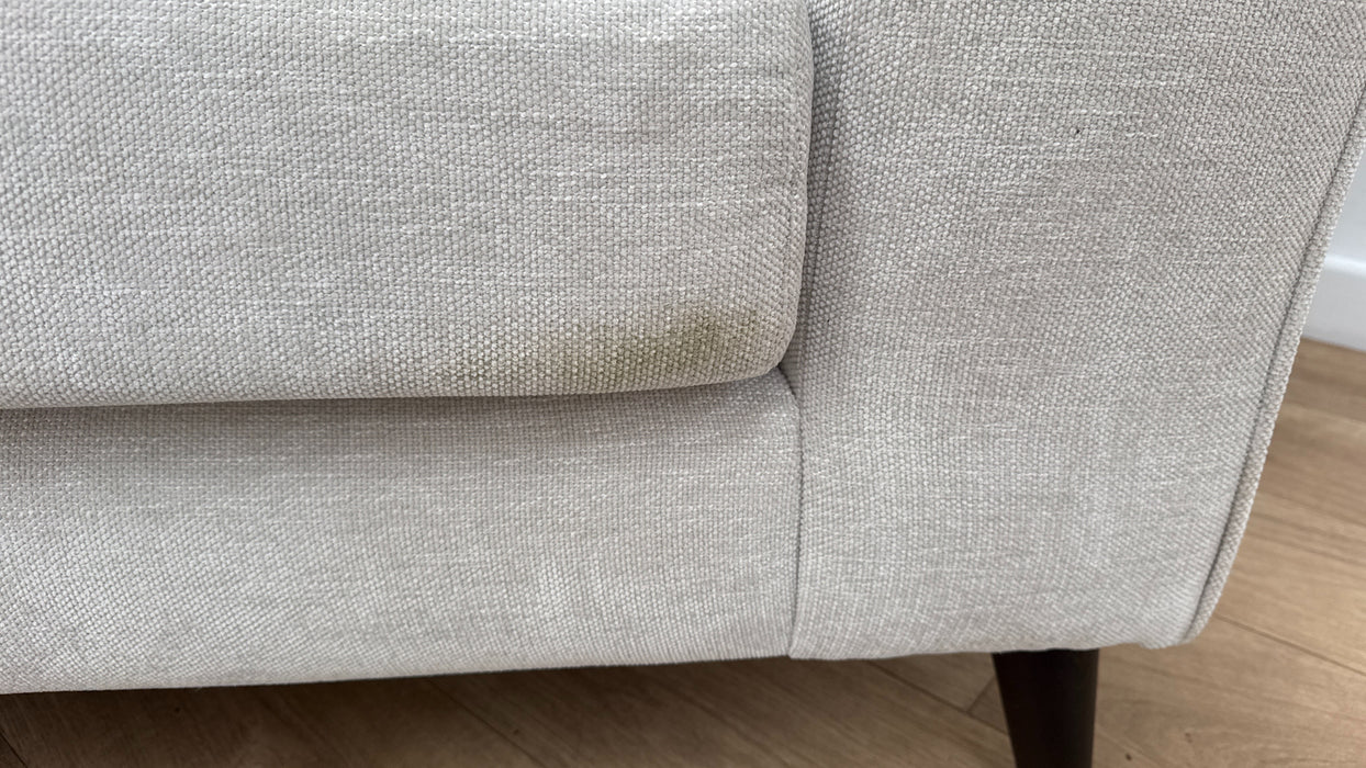 Sofology Mayfair Fabric 3 Seater in Linen Look Chenille Mist/Pearl Mix
