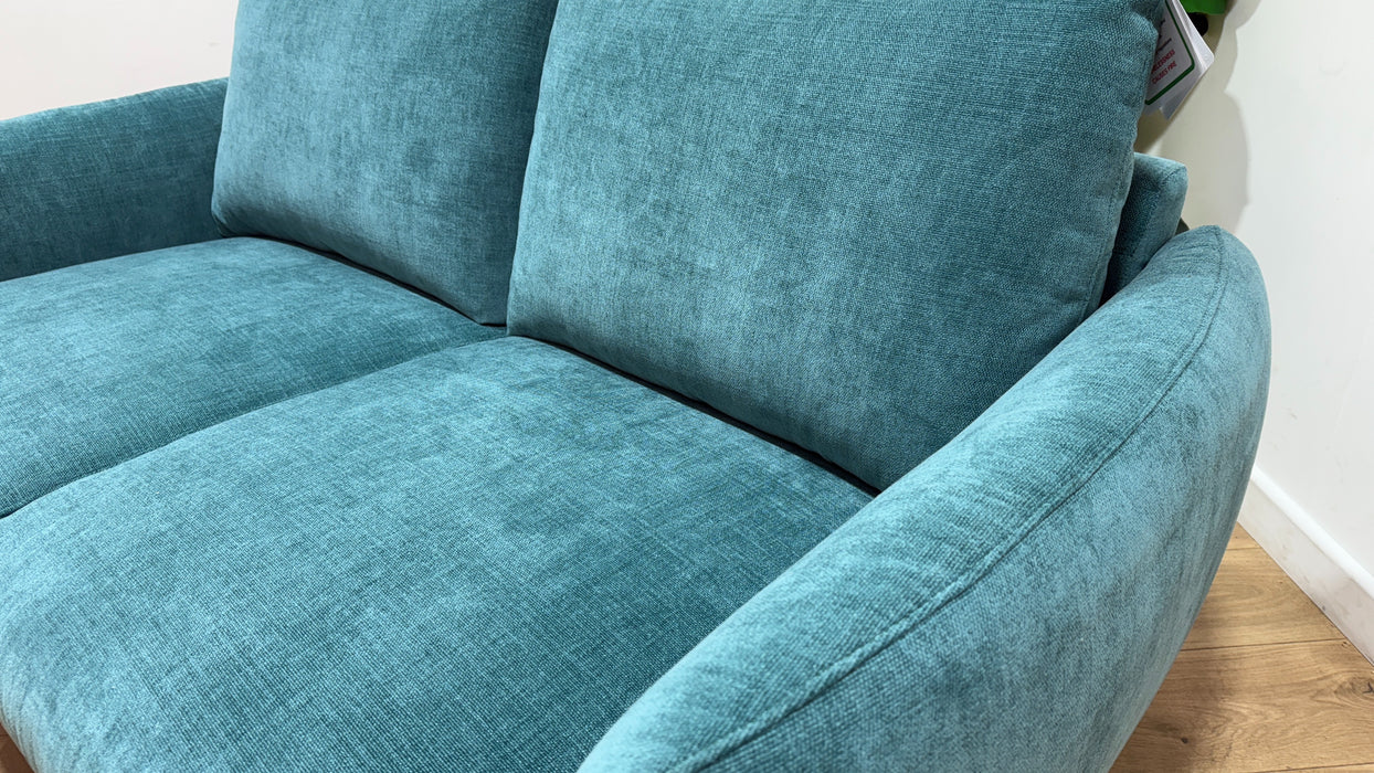 Sofology Adler Fabric 2 Seater in Casual Chenille Teal