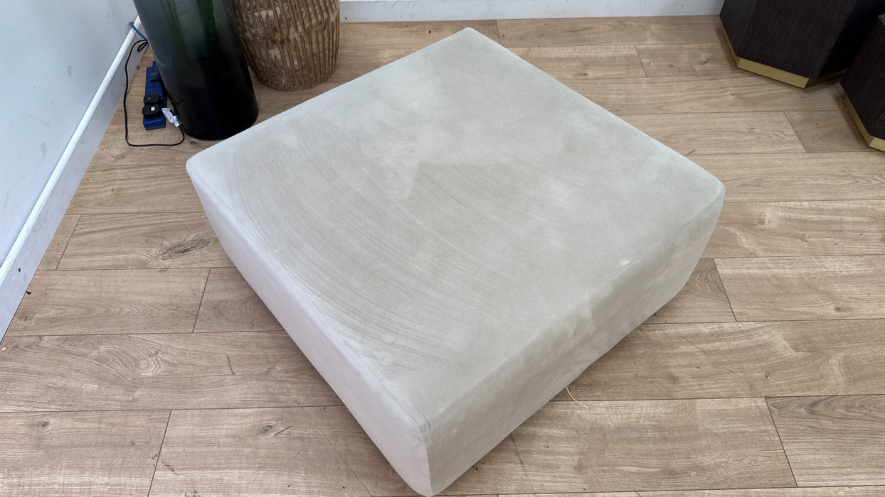 SofologyTitan Designer Footstool  in Cream All Over