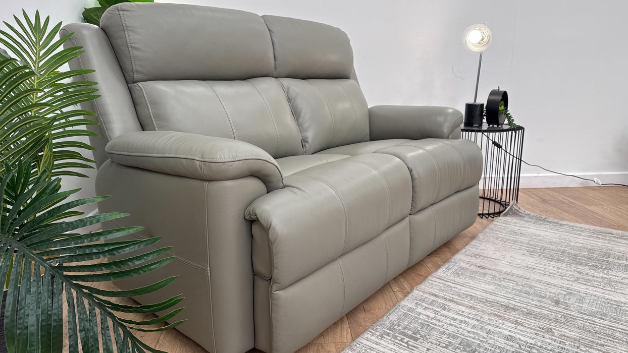 Sofology Gracie Leather 2 Seater in Trusty Sheen New Club Grey