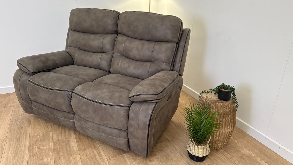 Noah 2 Seater Fabric Power Recliner Sofa