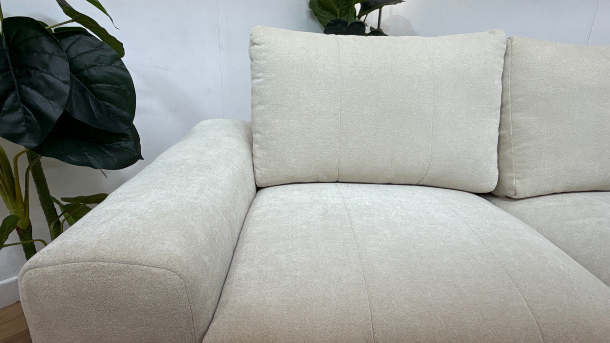 Sofology Soho Fabric 3 Seater No Trim in Micro Boucle Natural