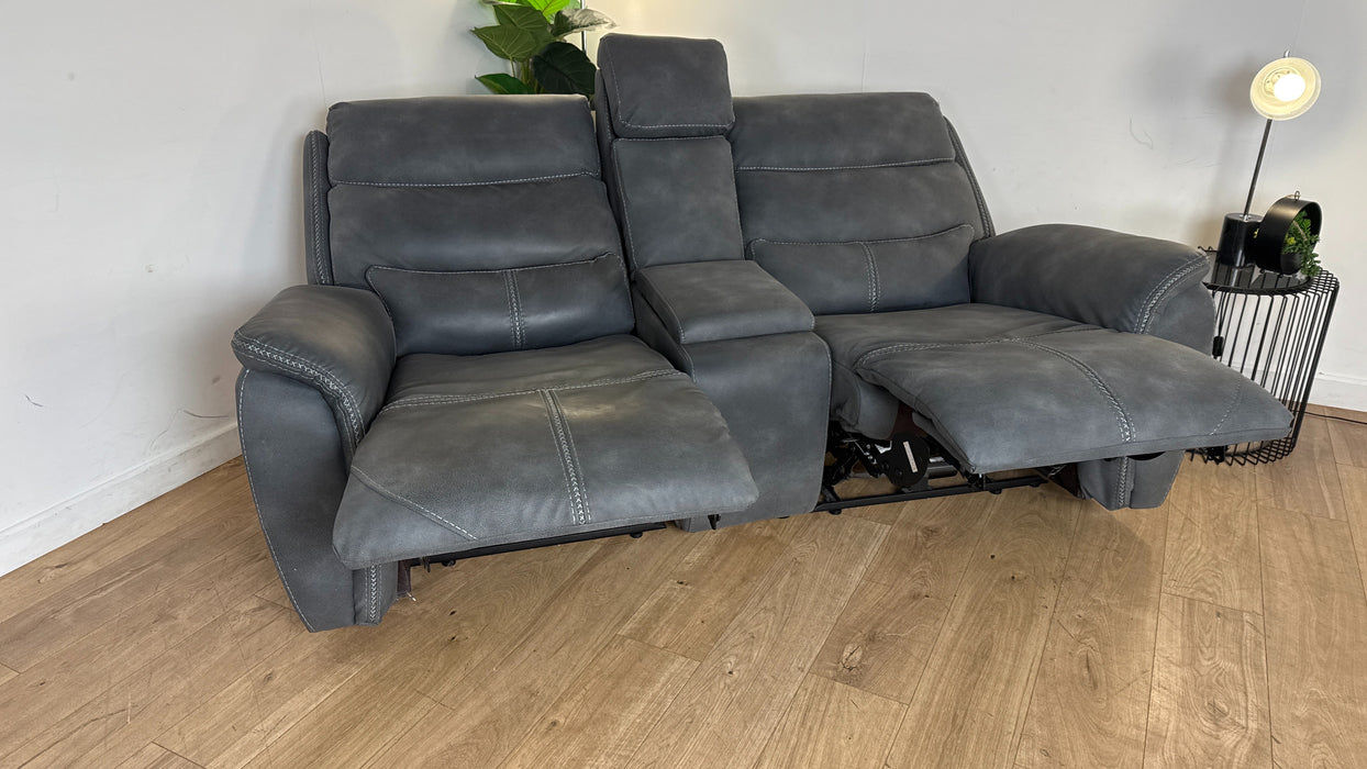 DFS Ledger 2 Seater Reclining Sofa in Grey