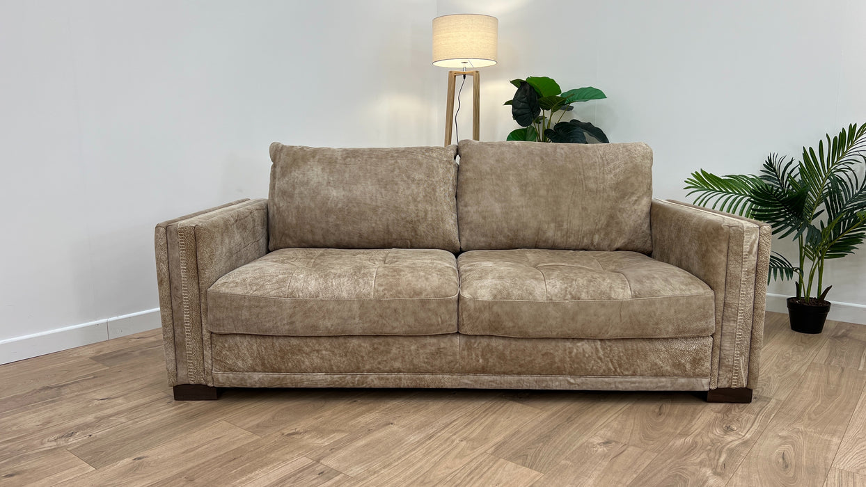 Huntsman 2 Seater - Leather Sofa - Utah Blonde