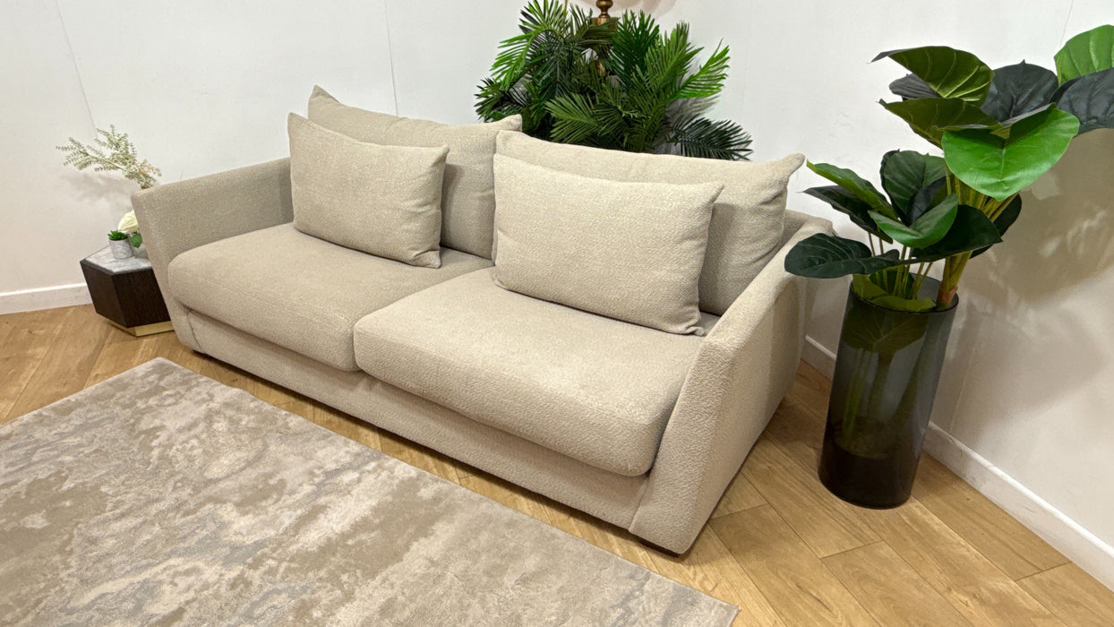 Sofology Tallulah Fabric 3 Seater in Cosy Boucle Pebble