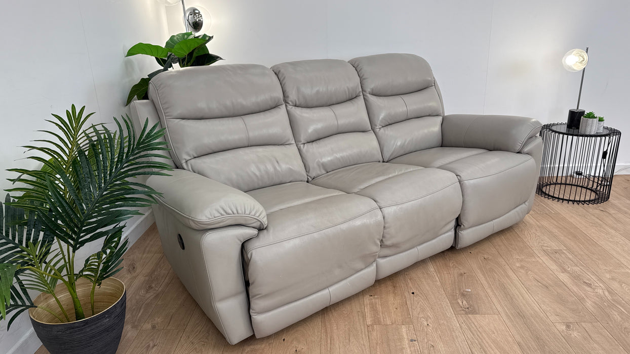 Navona 3 Seater Leather Power a recliner Sofa