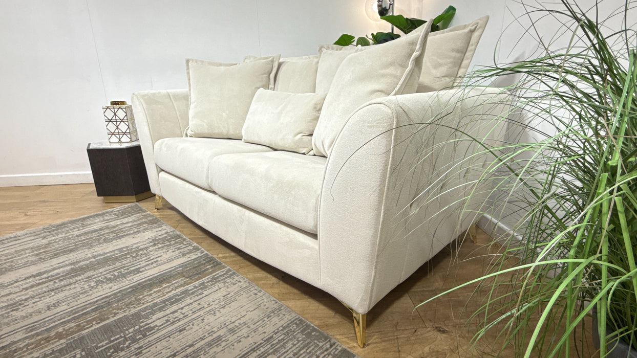Sofology Luella Fabric 2 Seater in Soft Sherpa Natural