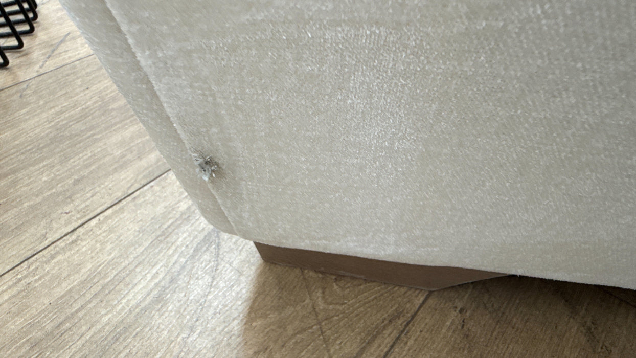 Sofology Tallulah Fabric 3 Seater in Soft Chenille Ivory