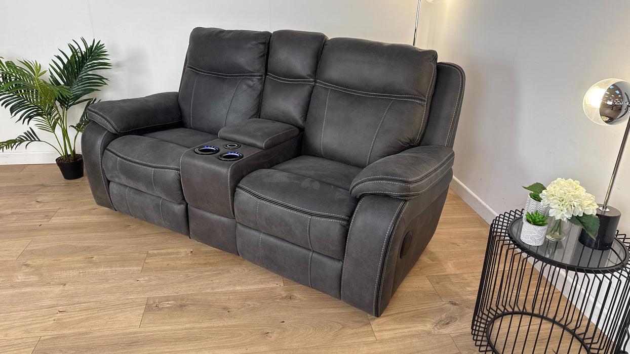 Vinson 2 Seater Power Reclining Sofa + Smart Console