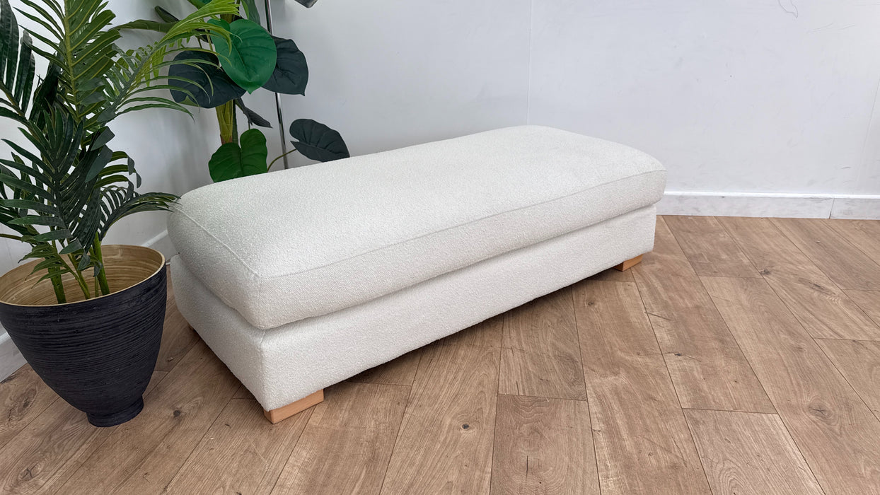 DFS Calix Bench Footstool in Ivory