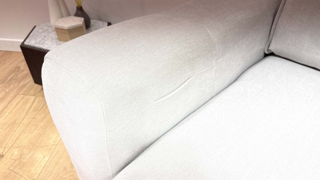 Sofology Sanctuary Fabric 3 Seater Double Power Chaise & Motion Back in Relaxed Chenille Stone