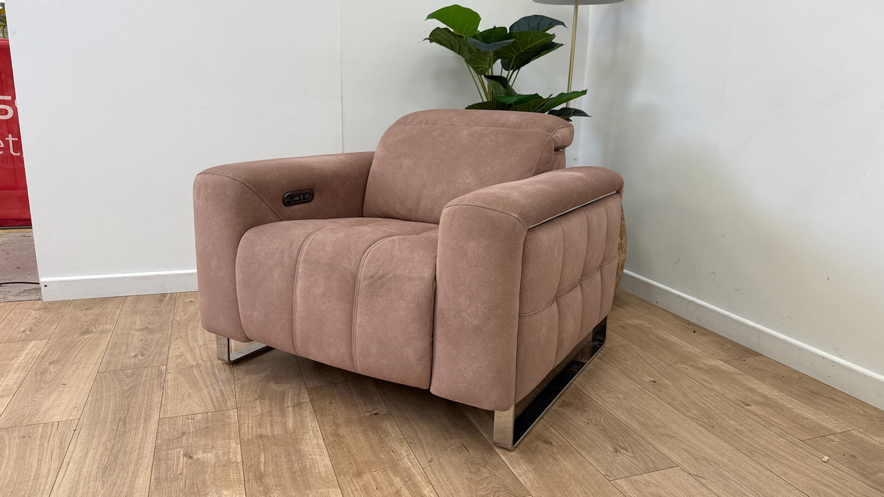 Sofology The Marvella Fabric Recliner Chair in Lifestyle Flecked Sand