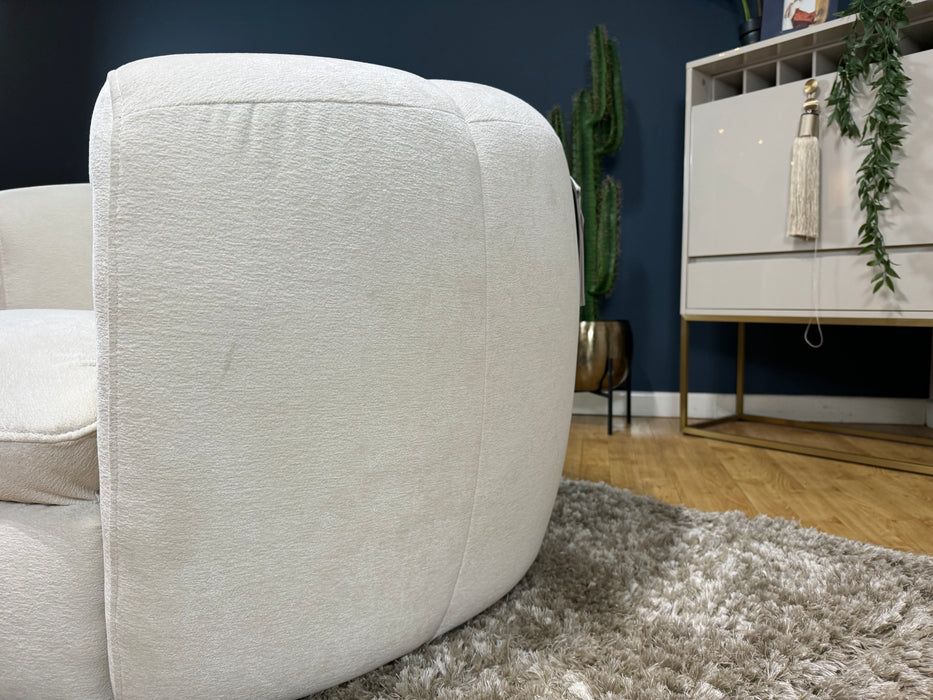 Empress Swivel Chair - Textured Chenille Oyster  (WA2)