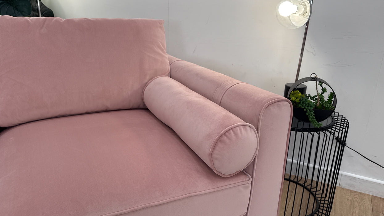 DFS Highgate 3 Seater Fabric Sofa in Blush