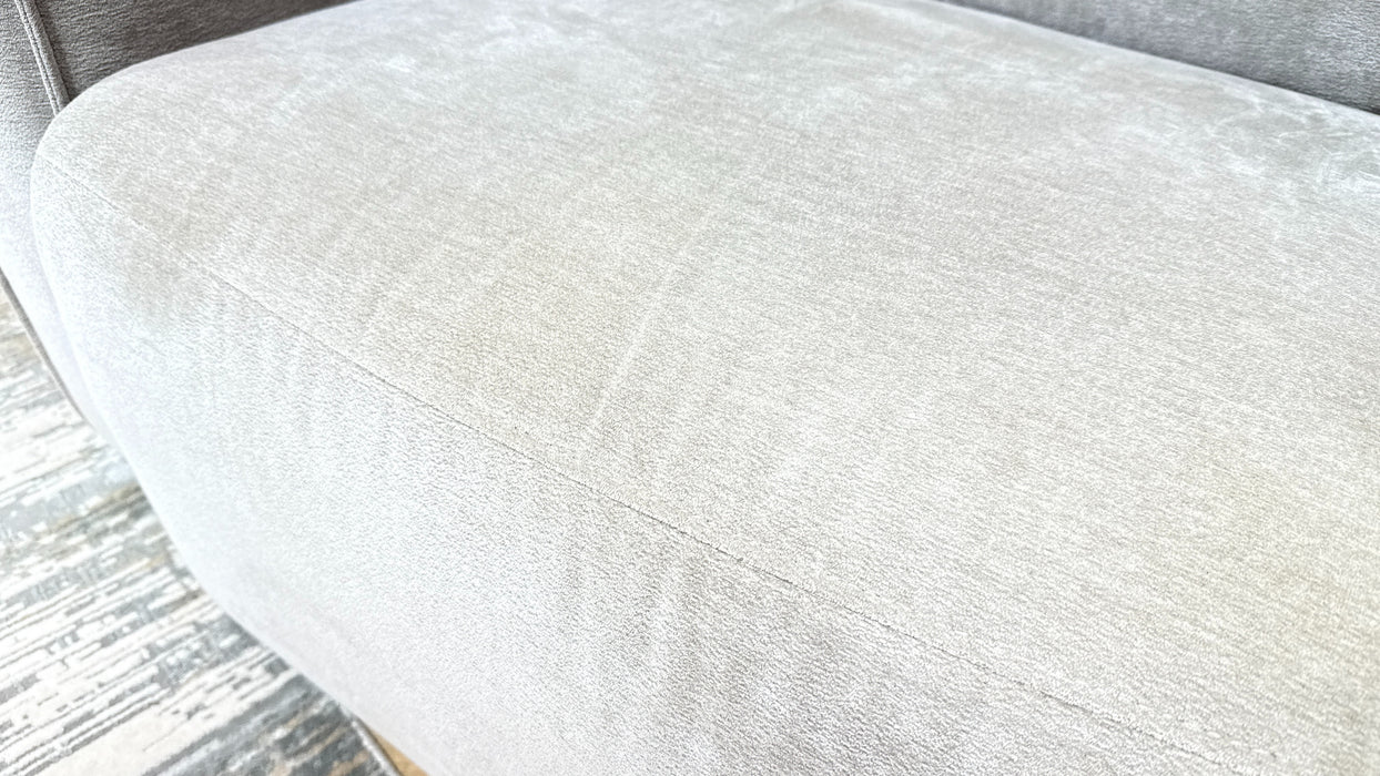 Sofology Horizon Fabric Loveseat Power Recliner/Headrest in Textured Chenille Mocha