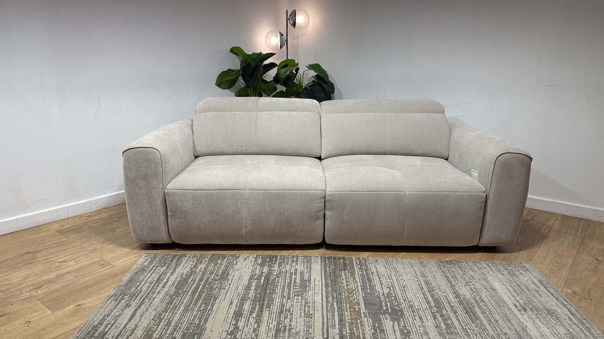 Sofology Riviera Fabric 3 Seater Motion Chaise in Relaxed Chenille Cotton