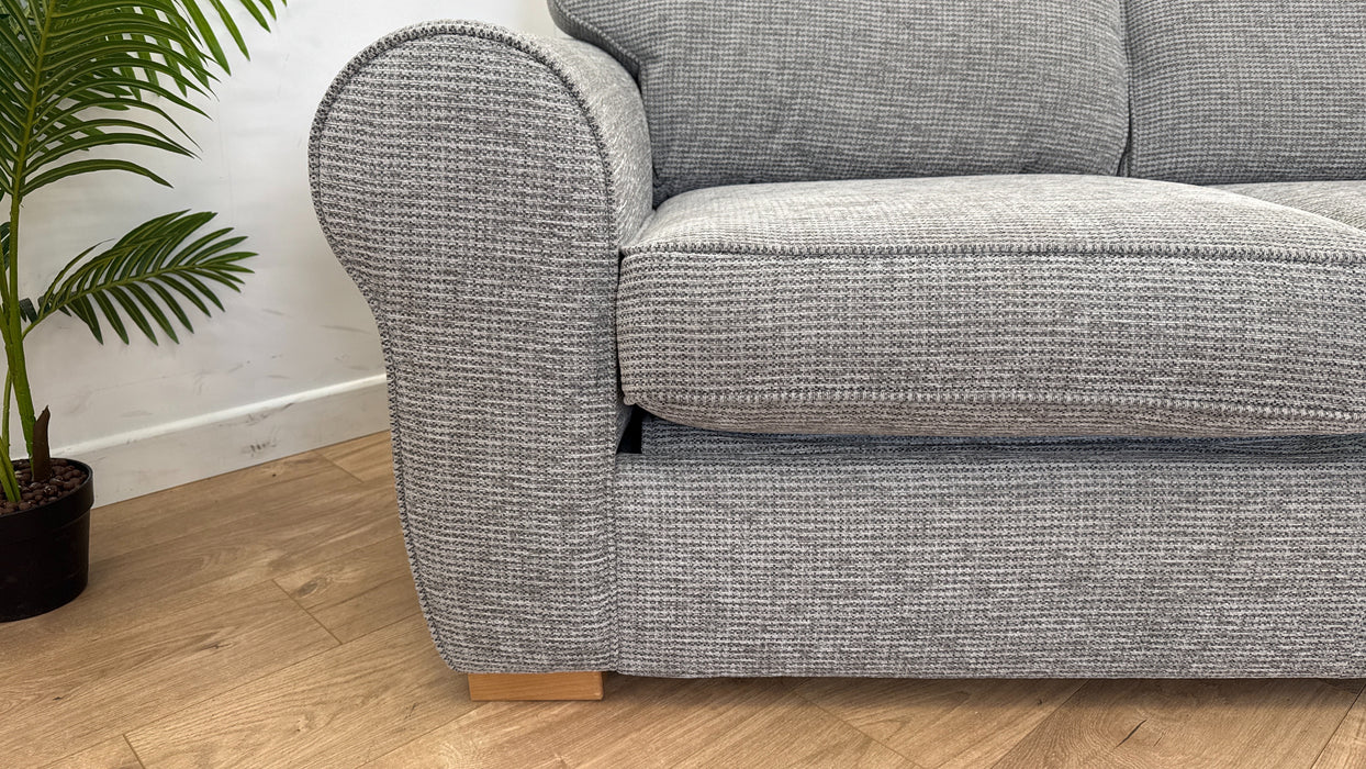 Nimbus 2 Seater - Fabric Sofabed - Padstow Grey/ Coral Mix