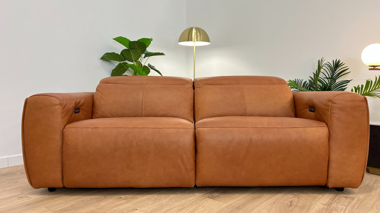 Bohemia 3 Seater - Leather Sofa - Tan