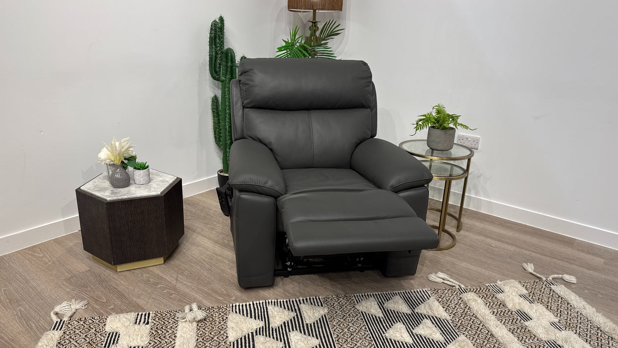 DFS Nevara Lift & Rise Power Recliner  Chair In Shadow