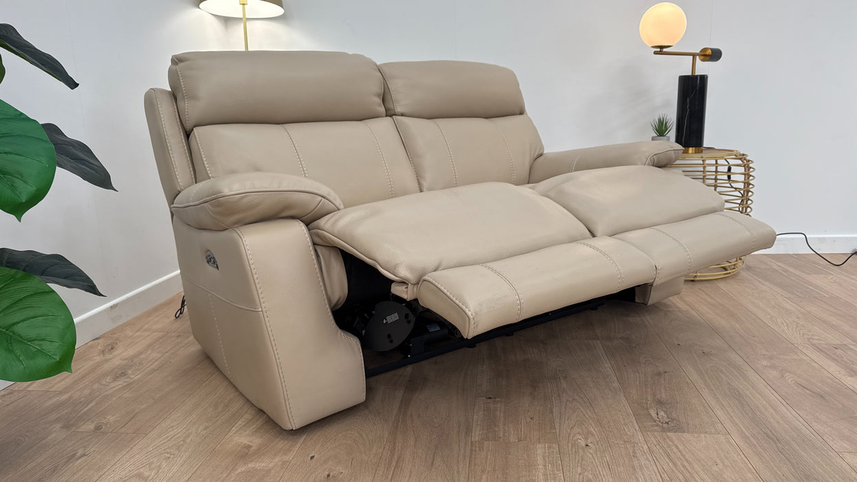 Lucius 2 Seater Power Recliner Hdrst - Leather