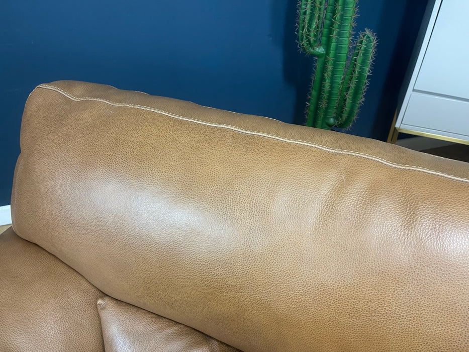 Santino Leather 3 Seater Apollo Tan  (WA2)